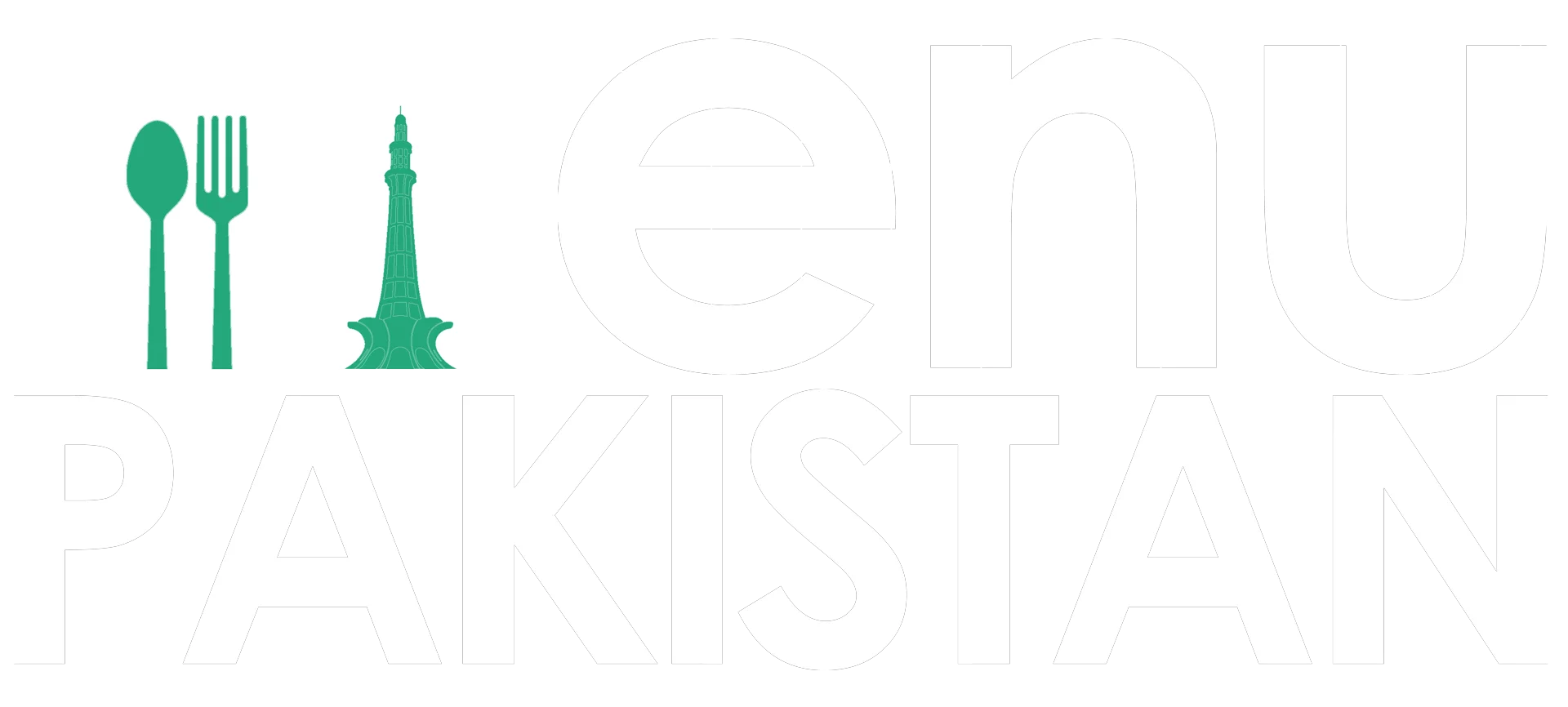MenuPakistan White Logo