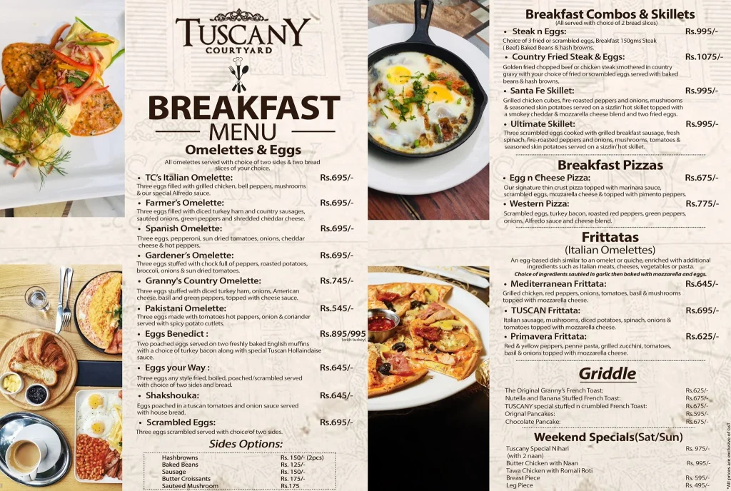 Breakfast Tuscany Courtyard