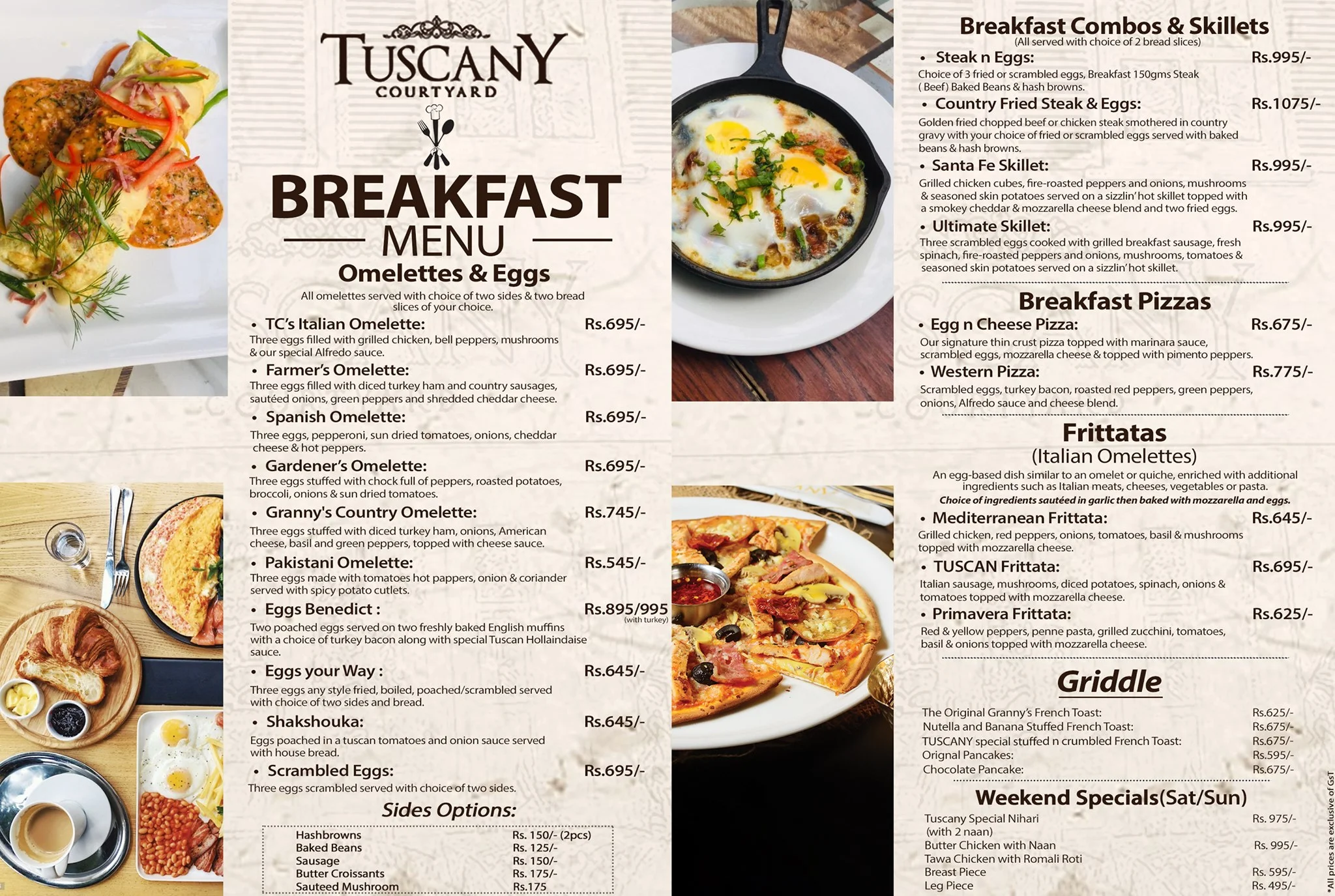 Breakfast Tuscany Courtyard