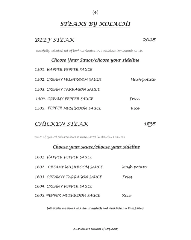 Kolachi Menu 4