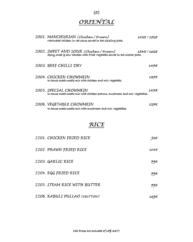 Kolachi Menu 5