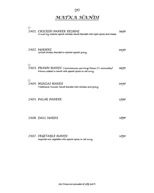 Kolachi Menu 7