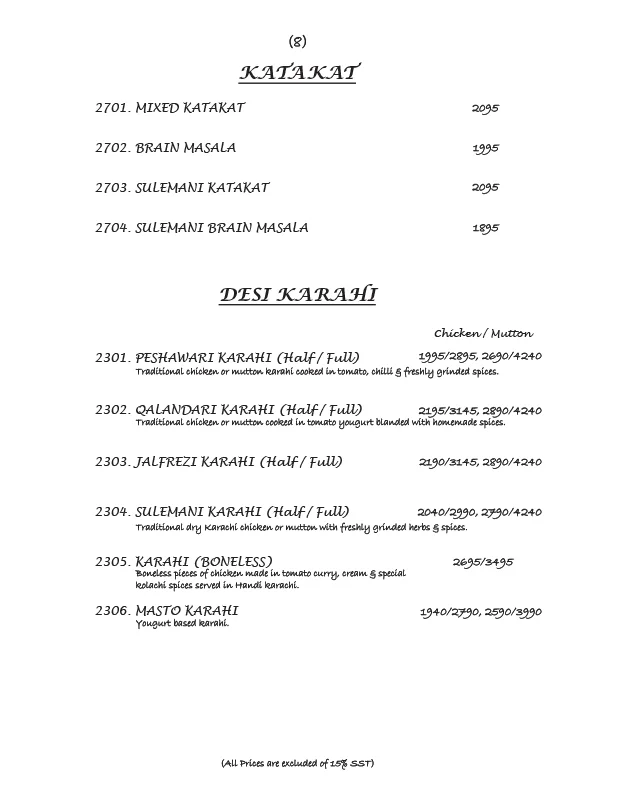 Kolachi Menu 8