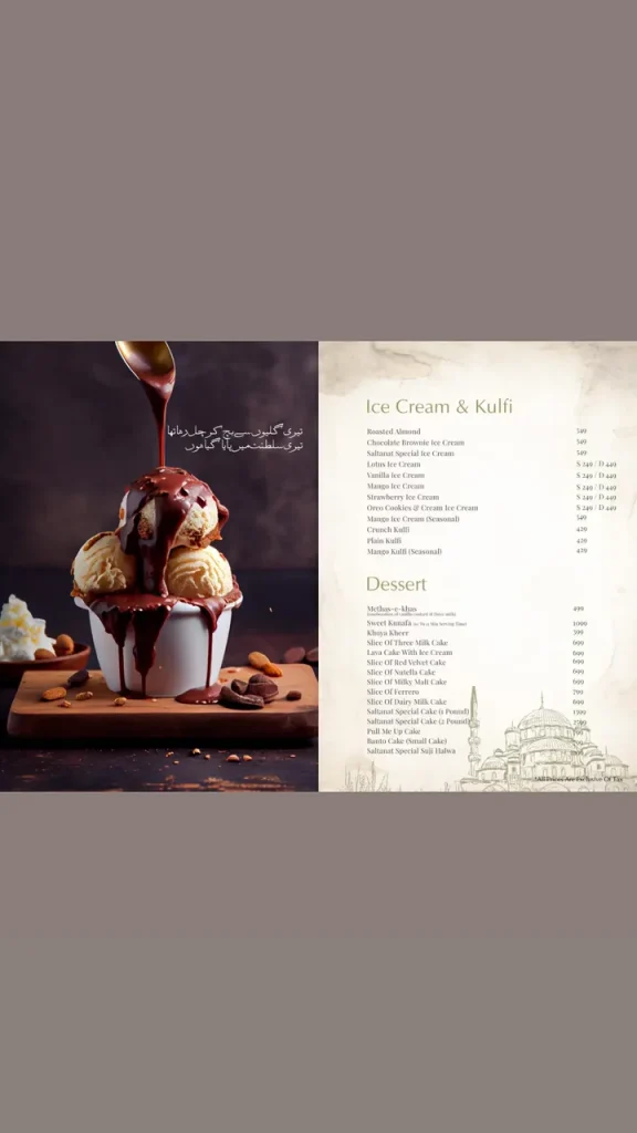 Saltanat Menu 18