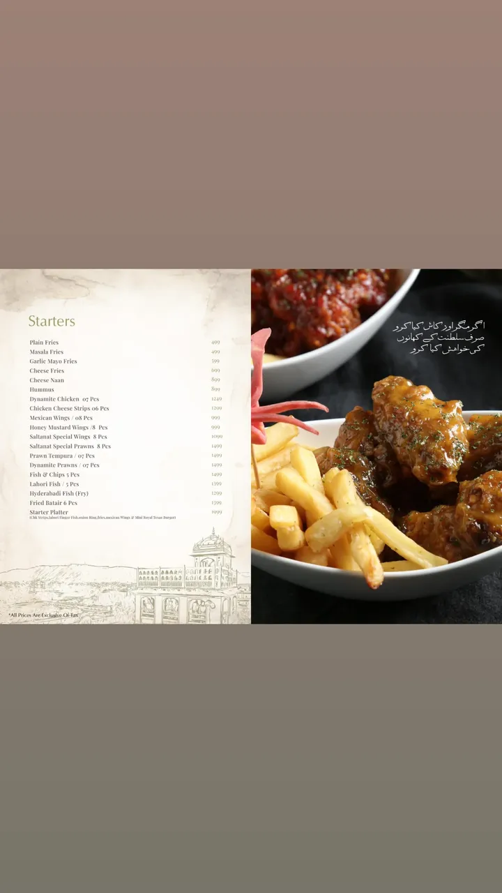 Saltanat Menu 9