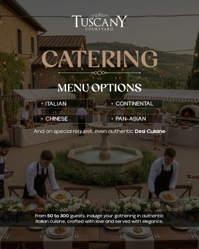 Tuscany Courtyard Catering Menu