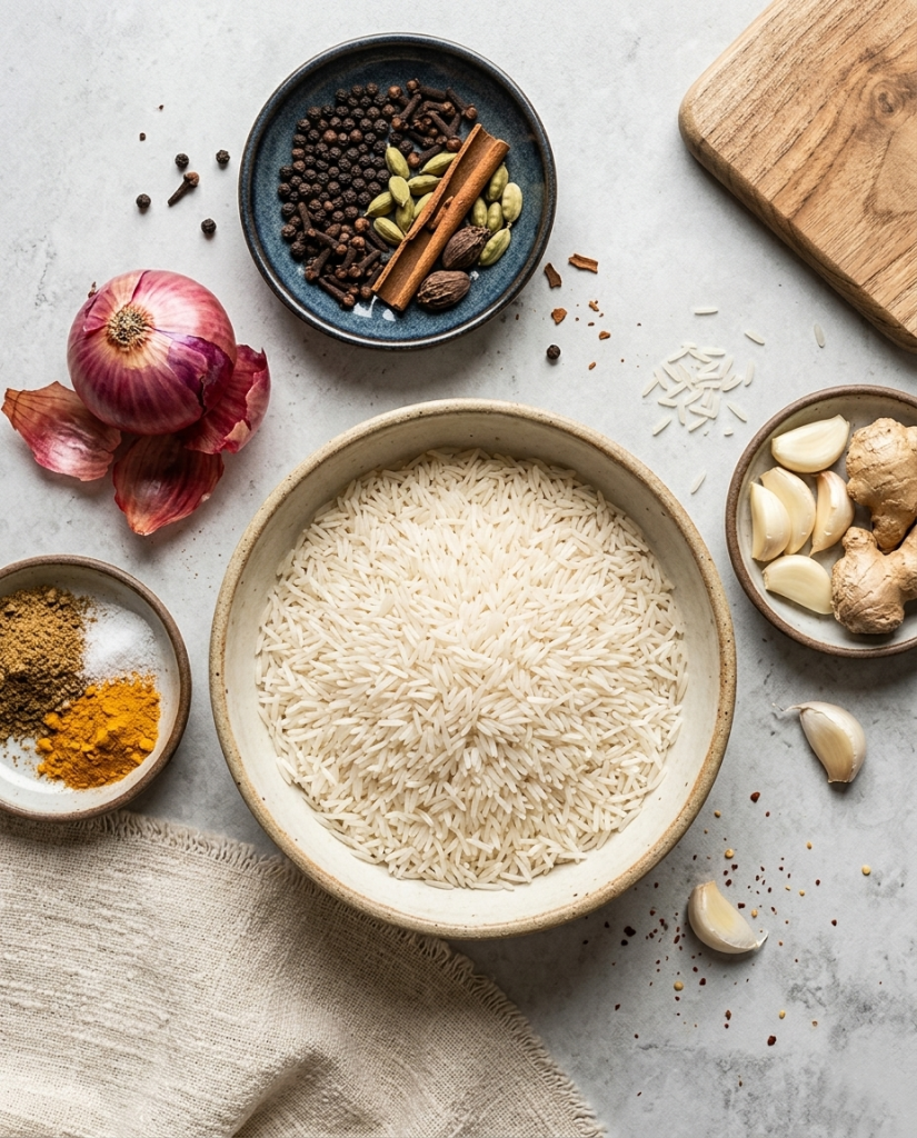 Namkeen Chawal Ingredients