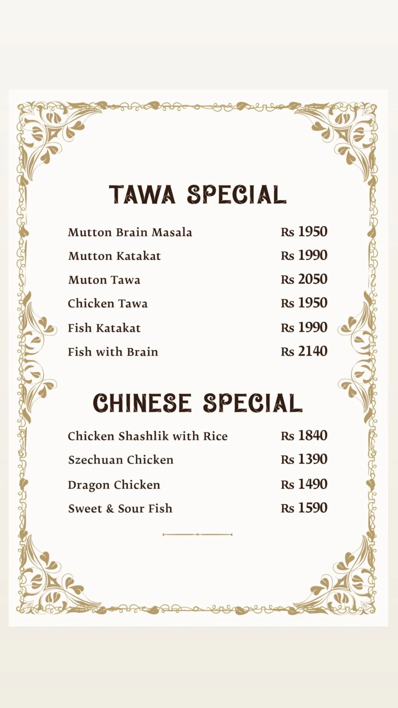 Khan Sahab Restaurant Menu 12