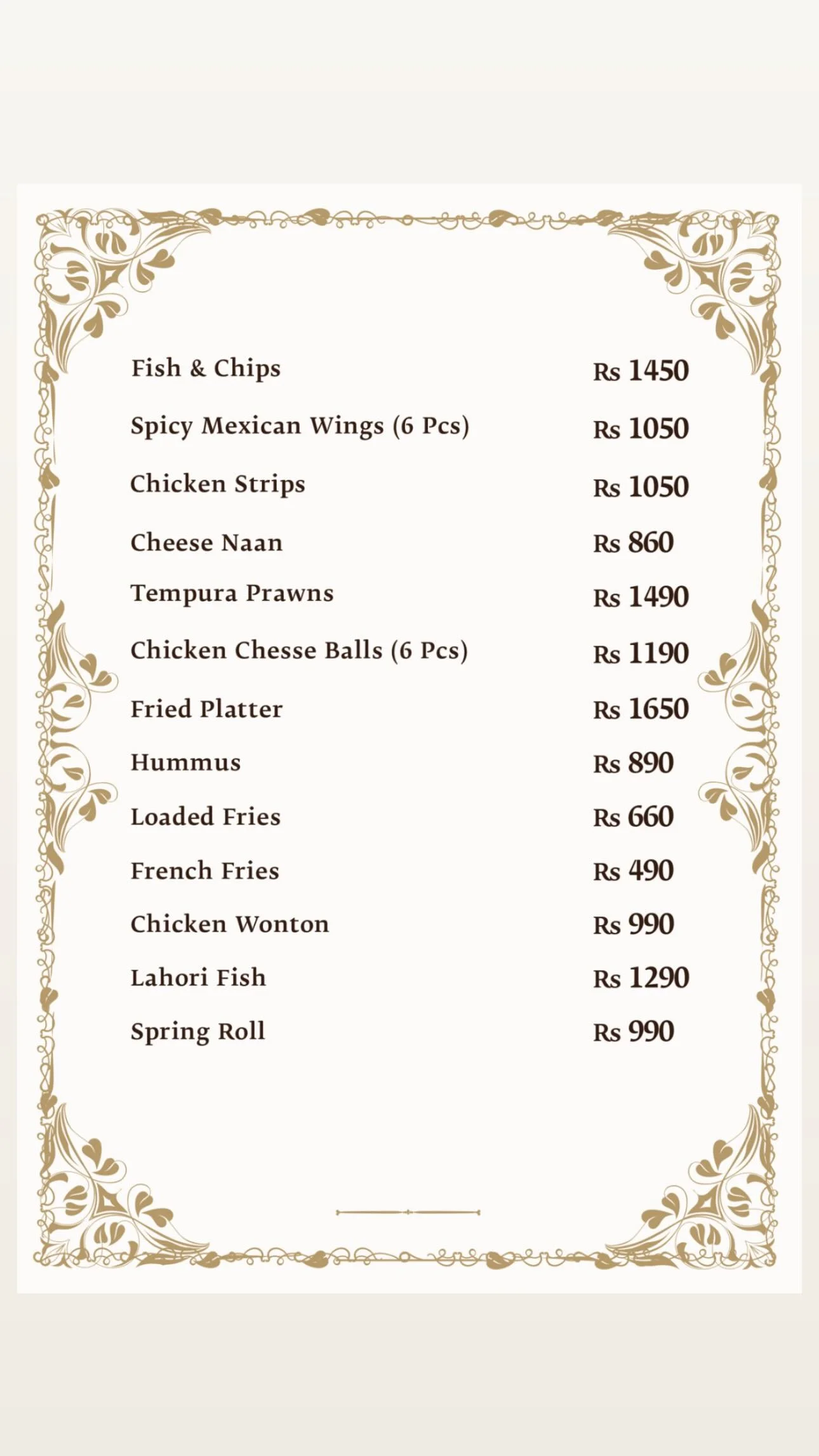 Khan Sahab Restaurant Menu 3