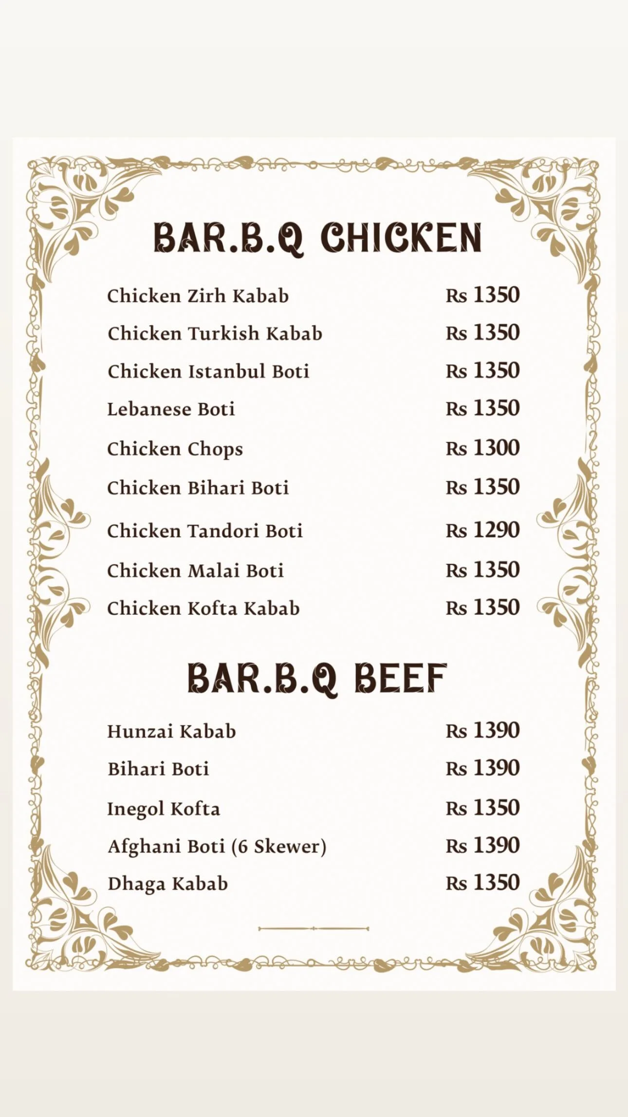 Khan Sahab Restaurant Menu 4