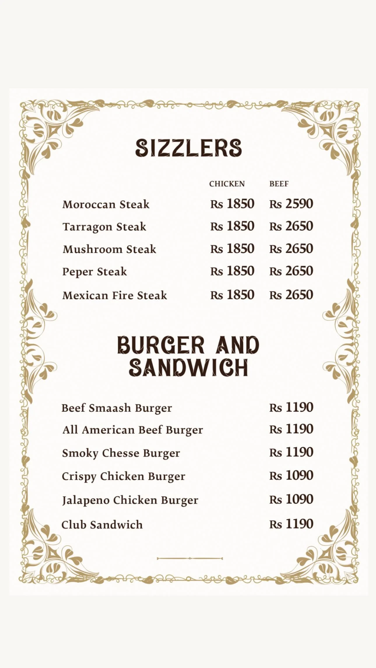 Khan Sahab Restaurant Menu 8