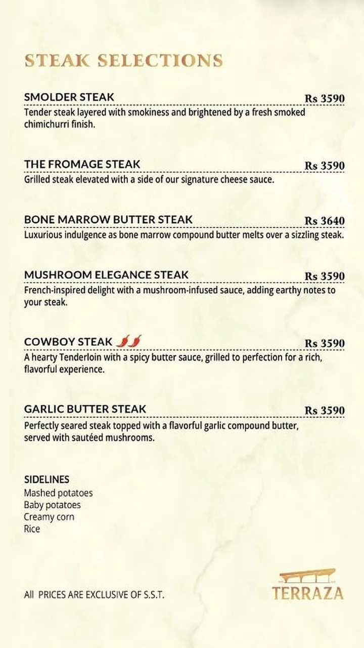 Terraza Karachi Menu 6